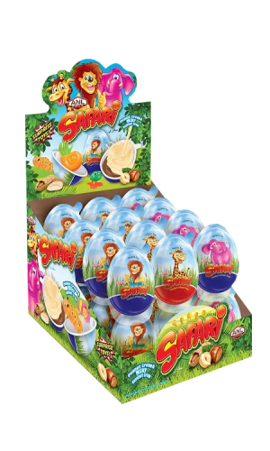 SAFARI изделие из десертной пасты с игрушкой-сюрпризом 25г/24